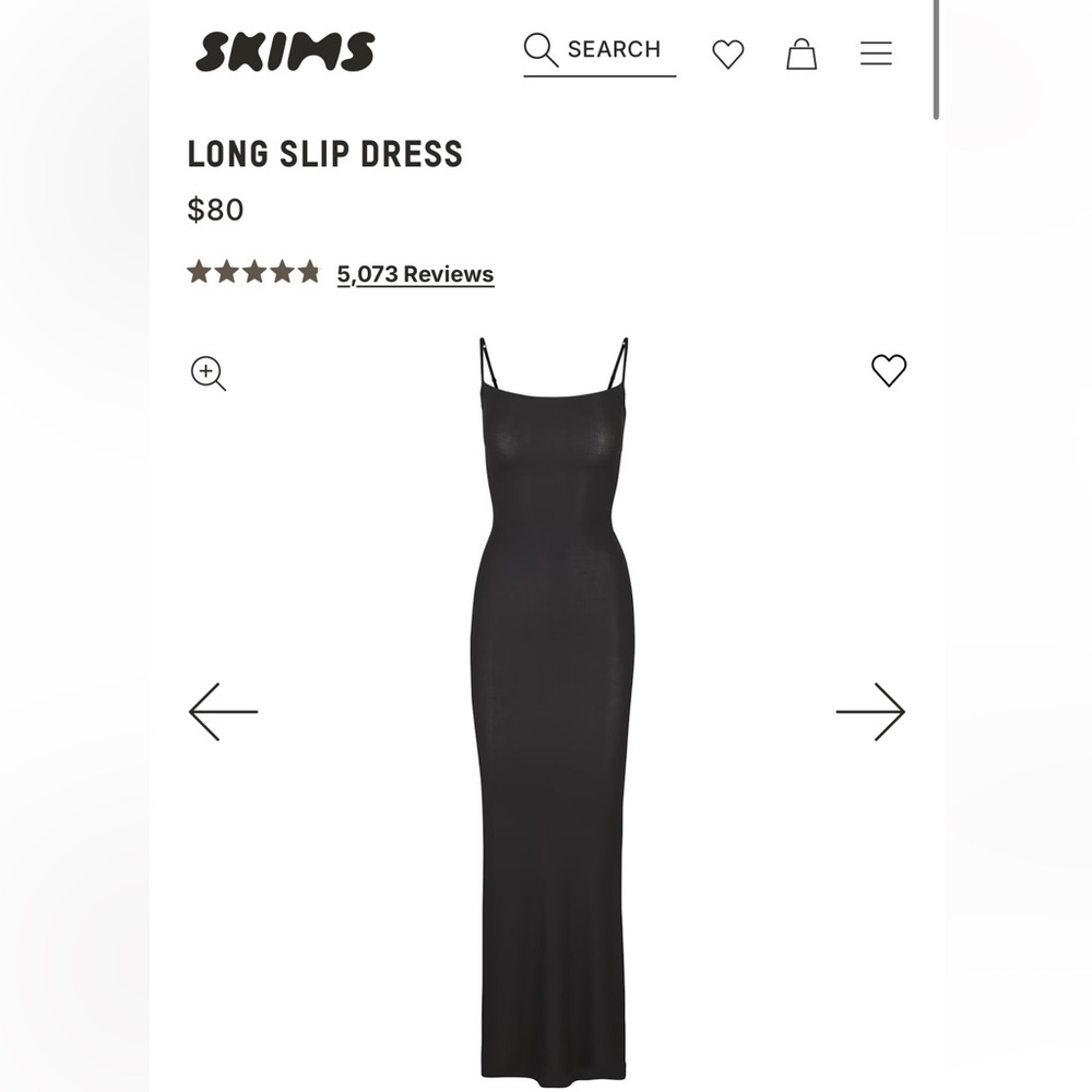 SKIMS long slip dress size XL